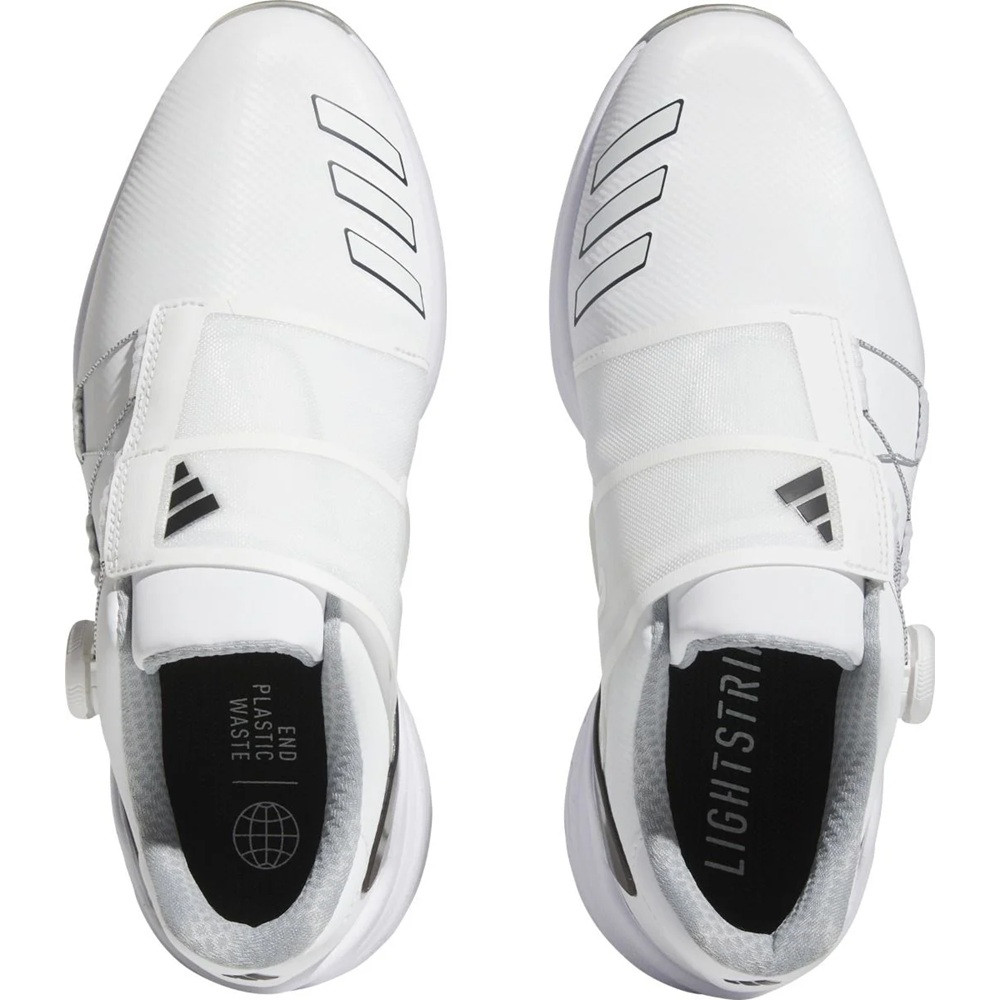 Adidas Men's ZG23 BOA Golf Shoes - White/Black/Silver - Maple Hill